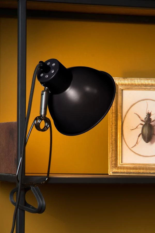 Lucide MOYS - Lampe à pince - 1xE27 - Noir - ambiance 2